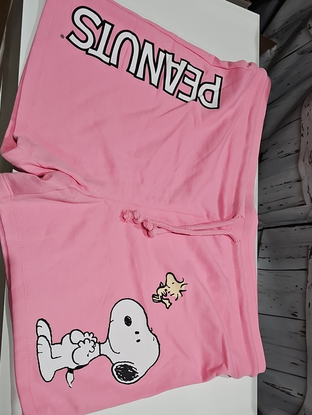 Peanuts Pink Snoopy & Woodstock Lounge Shorts